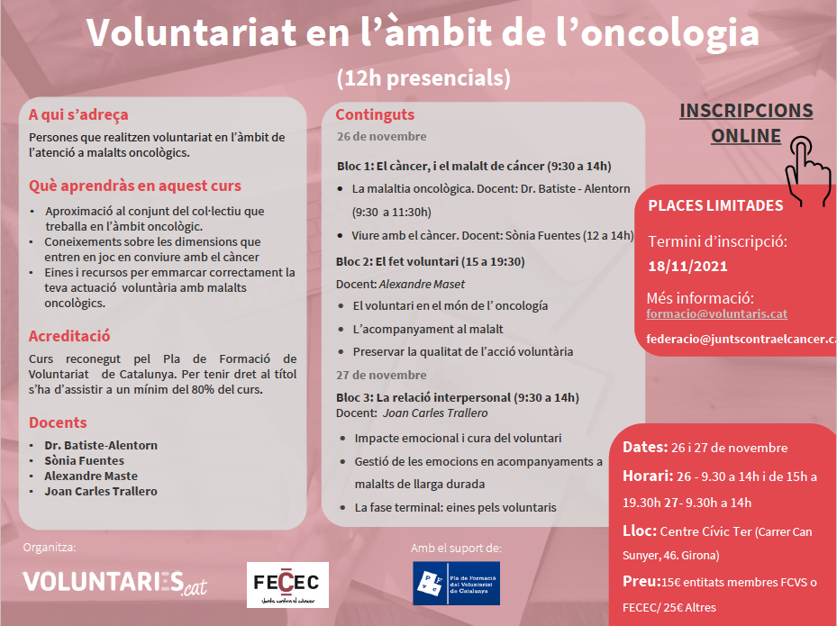 Programa curs voluntariat 2021