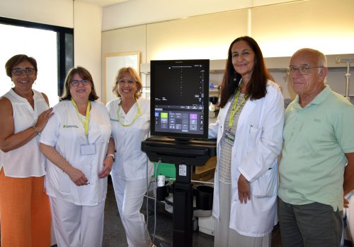 L'Oncolliga Girona dona un ecògraf a l'Hospital de Blanes per millorar l'atenció a persones amb malaltia oncològica